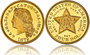 $4 Gold Stella (1879 - 1880)