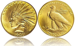 $10 Gold Indian (1907 - 1933)
