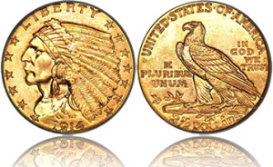 $2.50 Gold Indian (1908 - 1915)