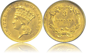 $3 Indian Princess  Three Dollar Gold Piece - Midas Gold Group